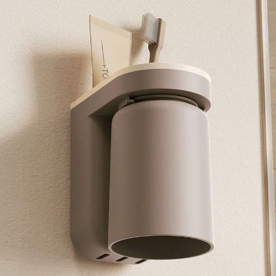 Rangement mural - ToothbrushCup™ - Marron