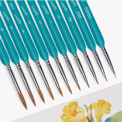 Pinceau Aquarelle - MicroBrushesSet™ - Bleu