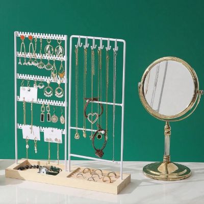 Présentoir à bijoux - NecklaceRingStorage™ - Blanc