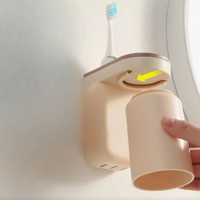 Rangement mural - ToothbrushCup™ - Beige