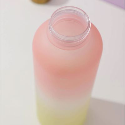 Gourde de sport - BottleTimeMarker™ - Rose&Jaune