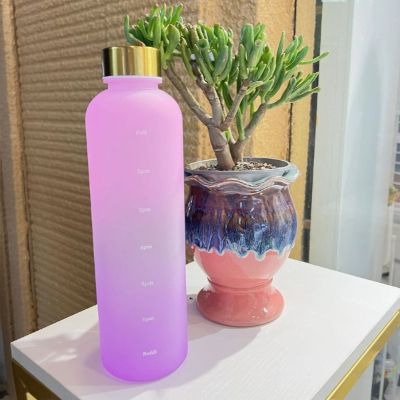 Gourde de sport - BottleTimeMarker™ - Rose&Violet