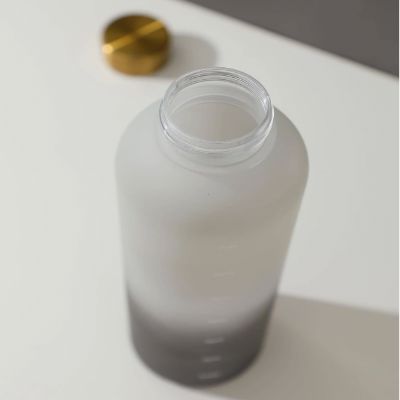 Gourde de sport - BottleTimeMarker™ - Gris&Noir