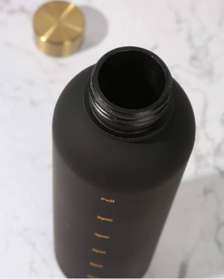 Gourde de sport - BottleTimeMarker™ - Noir