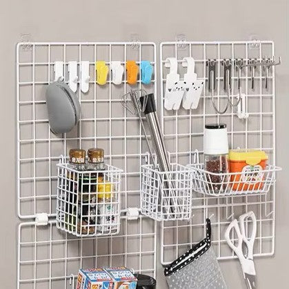 Rangement Mural - ClutterGrid™ - Panier Cubique Blanc