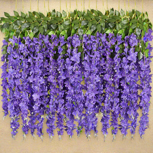 Guirlande Fleurs  - SilkBloom™ - Violet