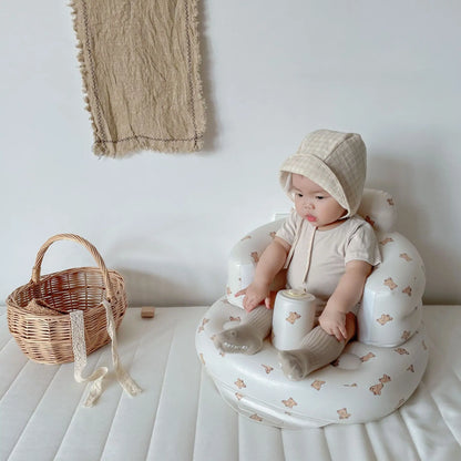 Canapé Gonflable - BabySeat™ - Blanc Nounours