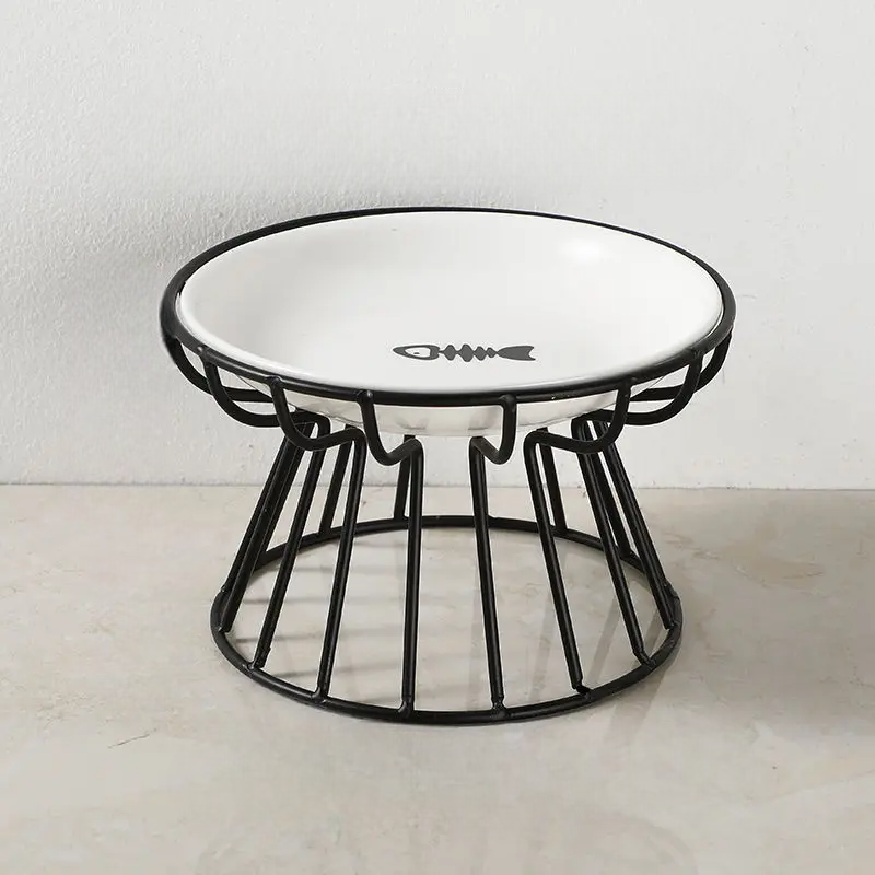 Gamelle Chat - CeramicRaisedCatBowl™ - Noir
