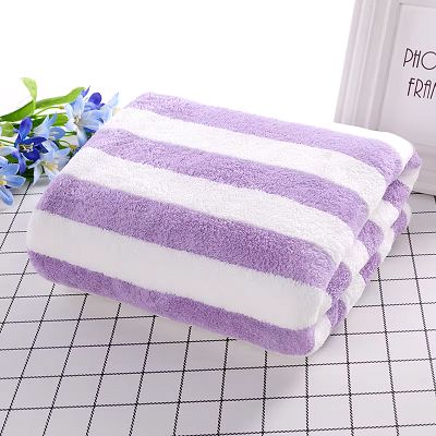 Serviette Microfibre - PetTowel™ - Rayures Lavande