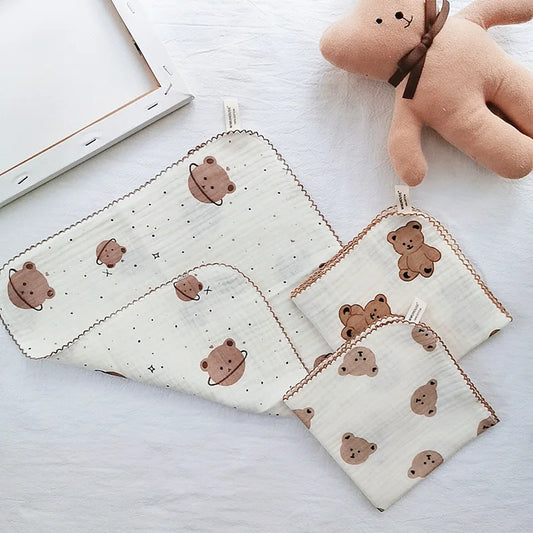 SERVIETTE POUR BEBE - CottonBabyTowel™ - Ours