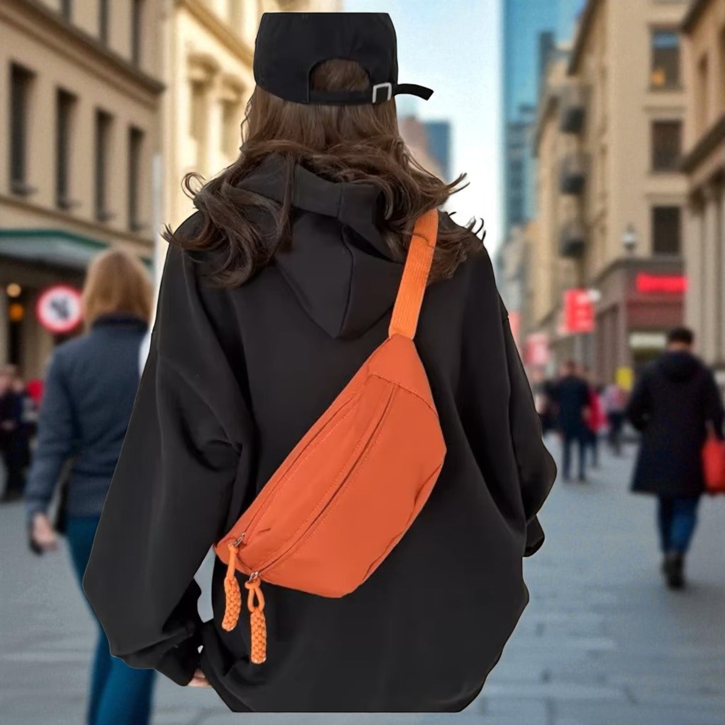 Sac Banane - UrbanCrossBodyBag™ - Orange