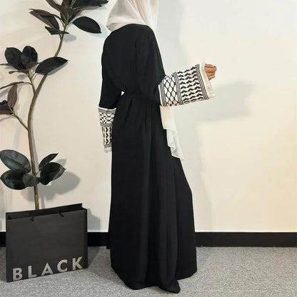 Abaya Femme - OpenFrontAbaya™ - Noir