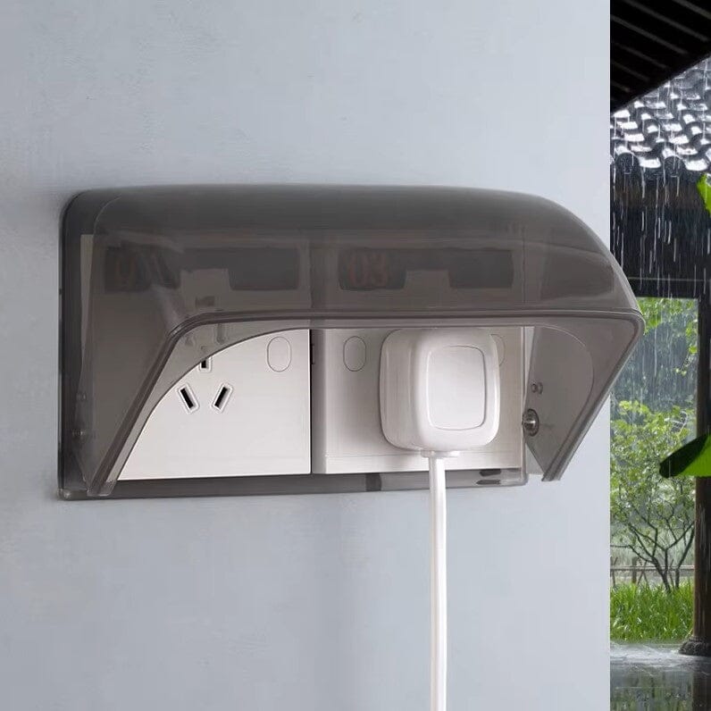 Boite Etanche Electricite - ElectricPlugRainproofCover™ - Noir
