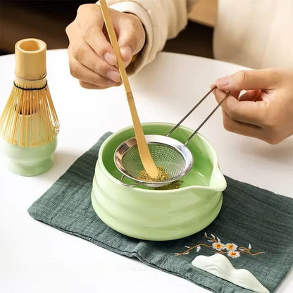 Service à Thé Japonais - ZenMatchaTeaSet™ - Vert Matcha