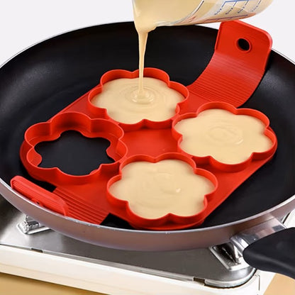 Moule pour Pancakes - FlipShape™ - Fleur x4