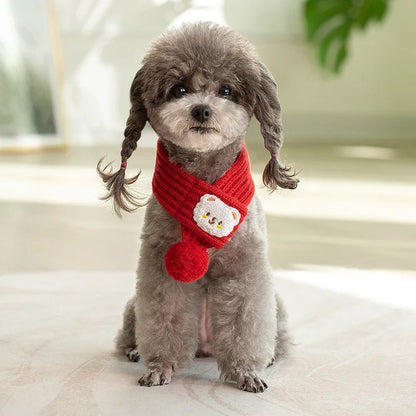 Écharpe chien - DogKnittedScarf™ - Rouge