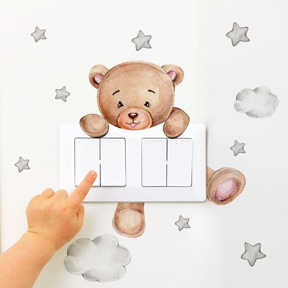 TeddyStick™ - Decorative Teddy Bear sticker | Children's Bedroom