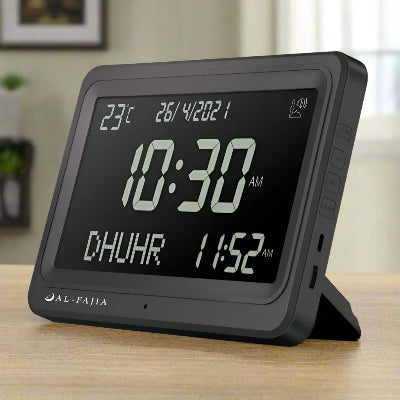 Horloge Adhan - AzanClock™ - Noir Ecran Noir