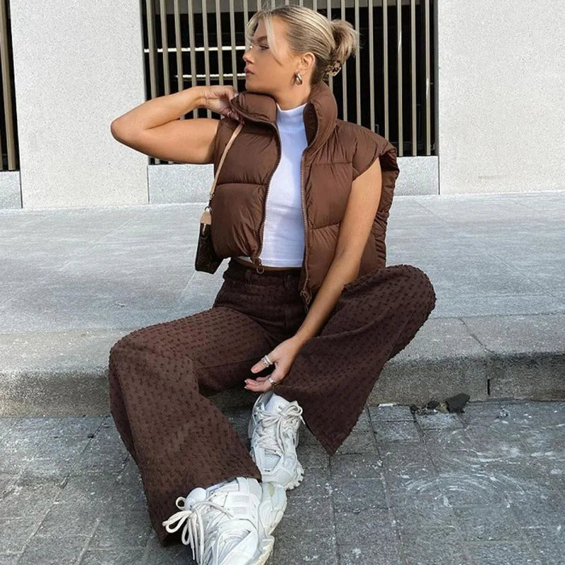 Veste Sans Manche - PolarZip™ - Marron