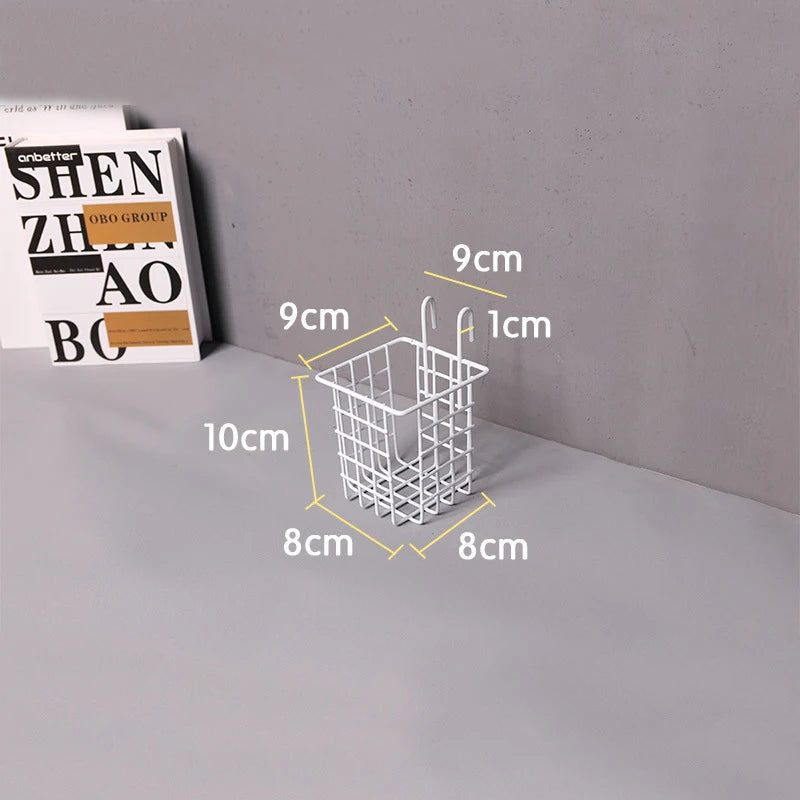 Rangement Mural - ClutterGrid™ - Panier Cubique Blanc