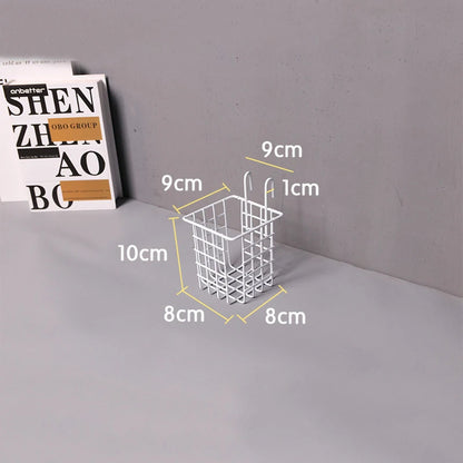 Rangement Mural - ClutterGrid™ - Panier Cubique Blanc