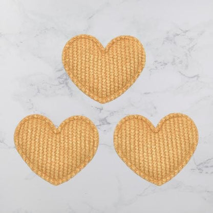 HeartShape™ - Glitter Fabric Heart Appliques