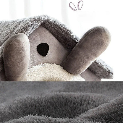 Niche Chien - ComfortableDogHouse™ - Toit simple gris