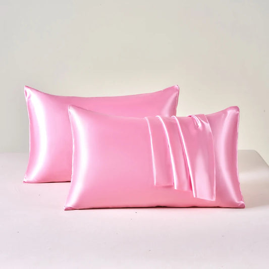 Taie d'Oreiller en Satin - SatinDreamPillow™ - Rose