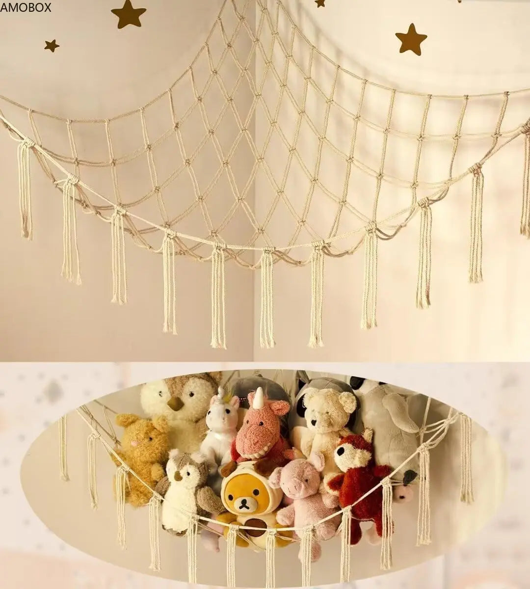rangement de peluche - StorageHammock™ - Jaune