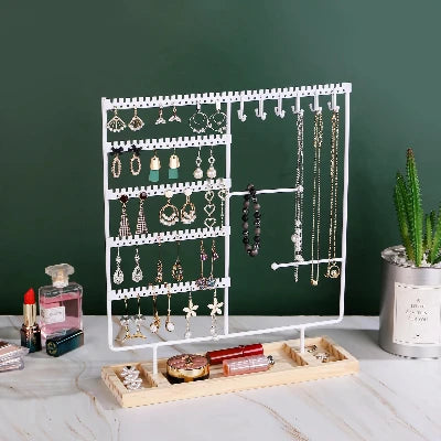Présentoir à bijoux - NecklaceRingStorage™ - Blanc
