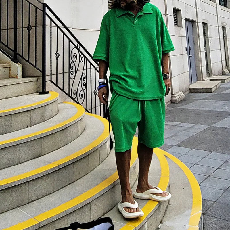 Ensemble Été Homme - CoolTowelSet™ - Vert