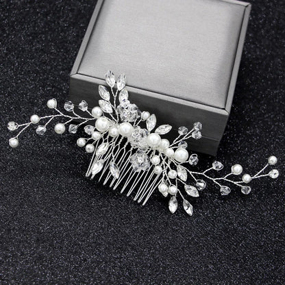 Peigne à cheveux mariage - JewelryHairCombs™ - Perles
