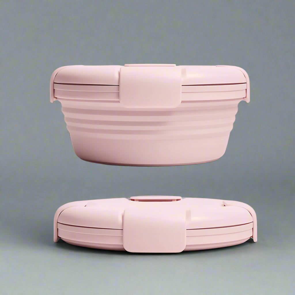 Boite de Conservation Alimentaire - SiliconeFoldingBox™ - Rose Nordique