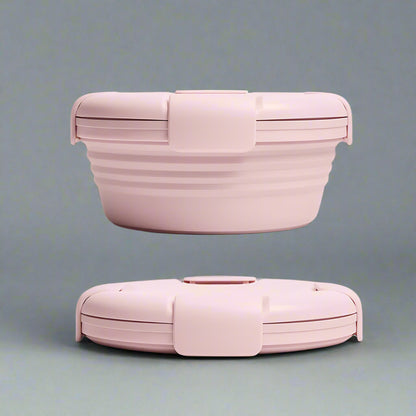 Boite de Conservation Alimentaire - SiliconeFoldingBox™ - Rose Nordique