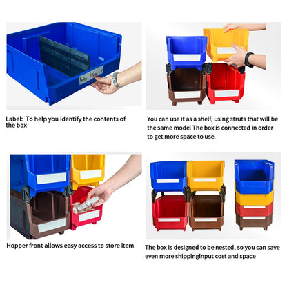 Bac de Rangement en Plastique - GarageBin™ - Jaune