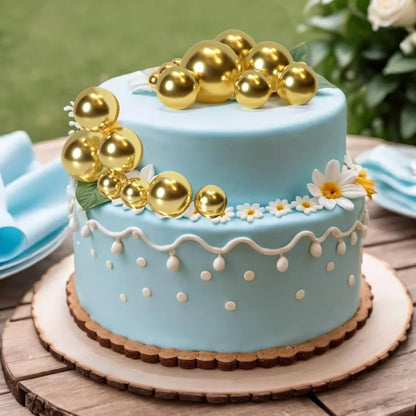 Décoration gâteau - BallCakeTopper™ - Doré