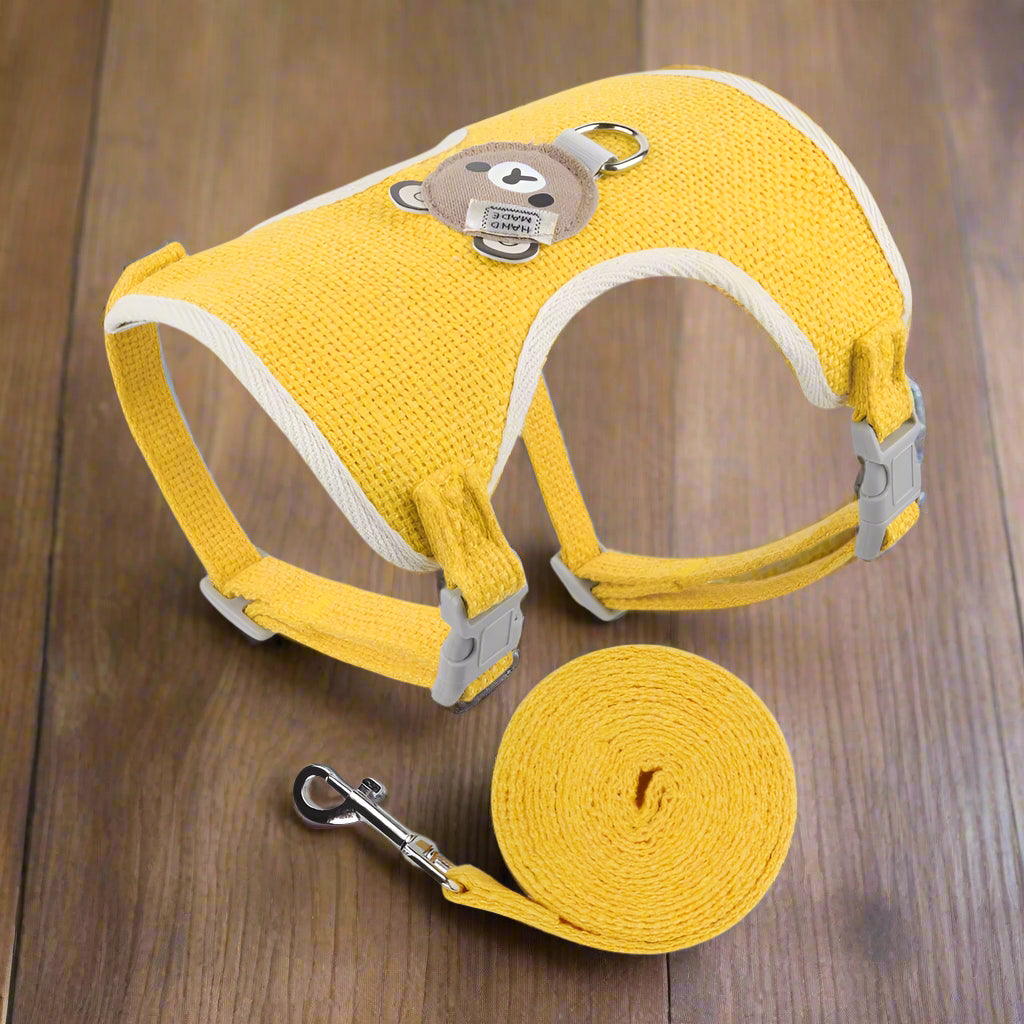 Harnais Chien - PetWalkSet™ - Jaune