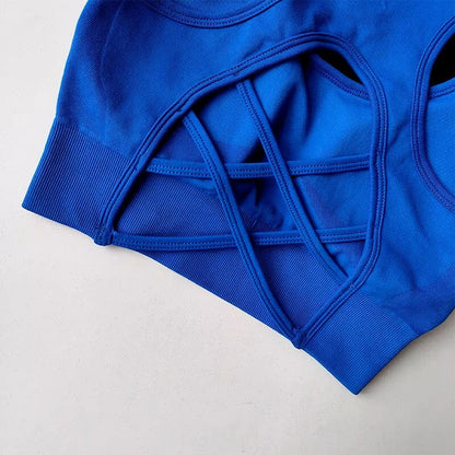 Soutiens Gorge De Sport - HighWaistYogaSet™ - Bleu