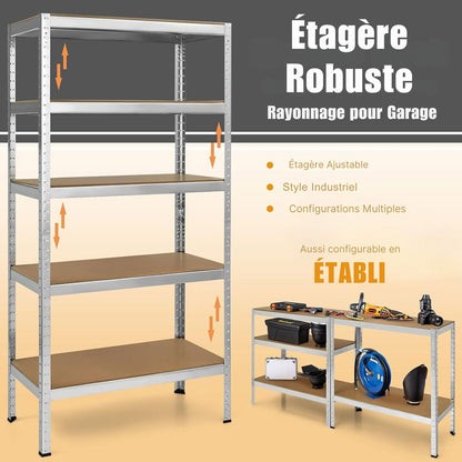 Étagère Métallique - MegaRack™ - Argent
