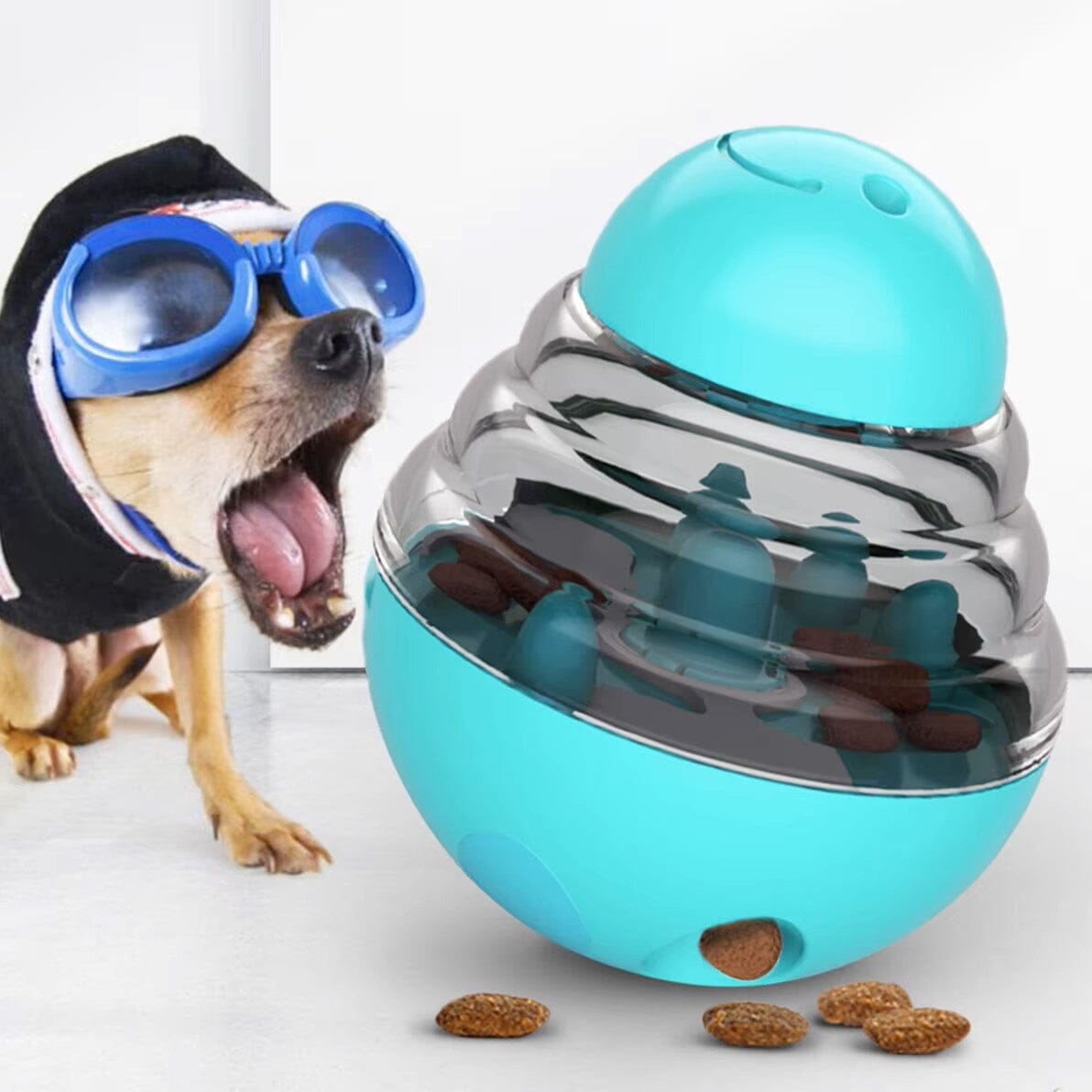 Distributeur de Croquettes pour Chien - SlowFeederDog™ - Turquoise