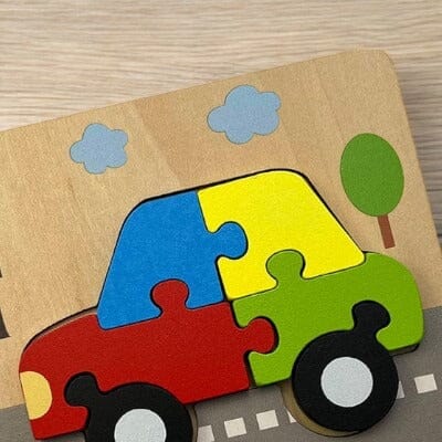 Puzzle en Bois - PuzzlePals™ - Voiture