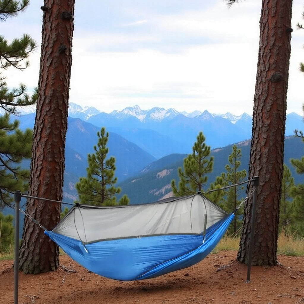 Hamac Camping - NetGuardHammock™ - Bleu