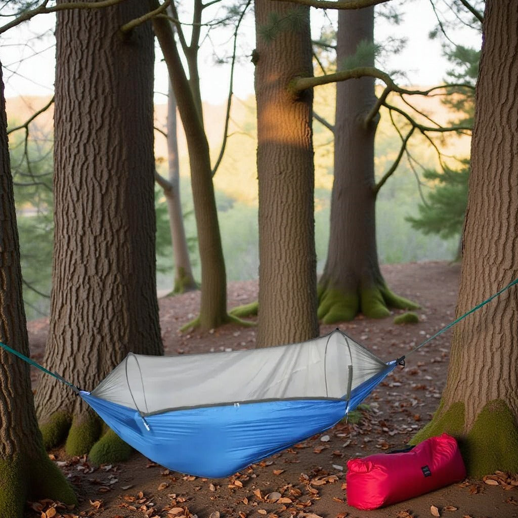 Hamac Camping - NetGuardHammock™ - Bleu