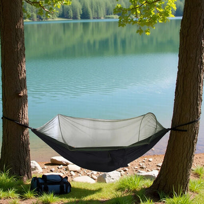 Hamac Camping - NetGuardHammock™ - Noir