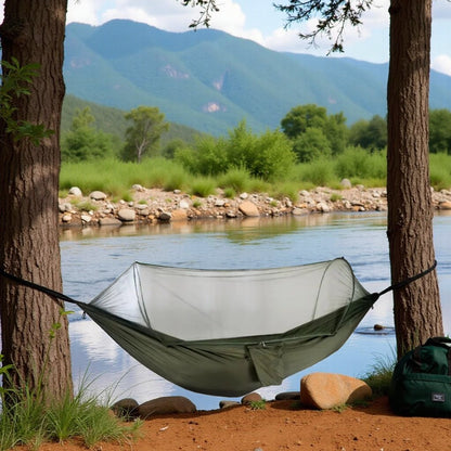 Hamac Camping - NetGuardHammock™ - Vert