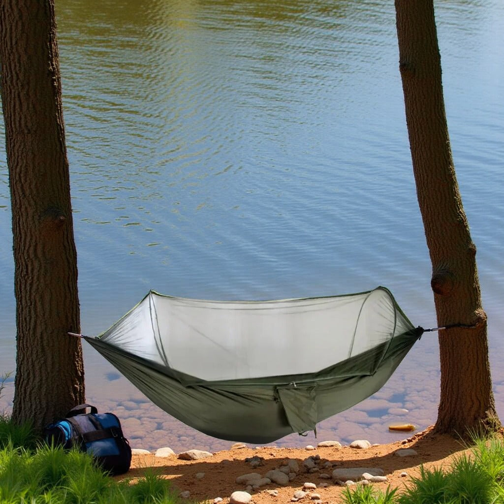 Hamac Camping - NetGuardHammock™ - Vert