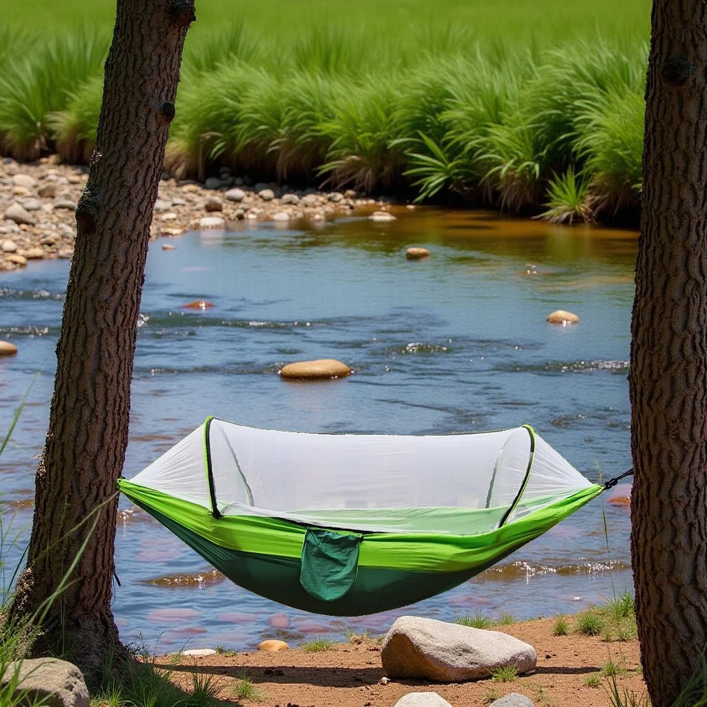 Hamac Camping - NetGuardHammock™ - Vert Double
