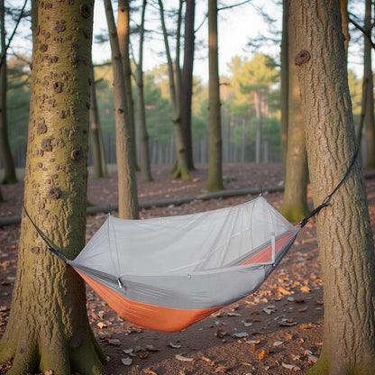 Hamac Camping - NetGuardHammock™ - Orange & Gris