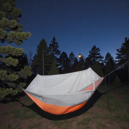 Hamac Camping - NetGuardHammock™ - Orange & Gris