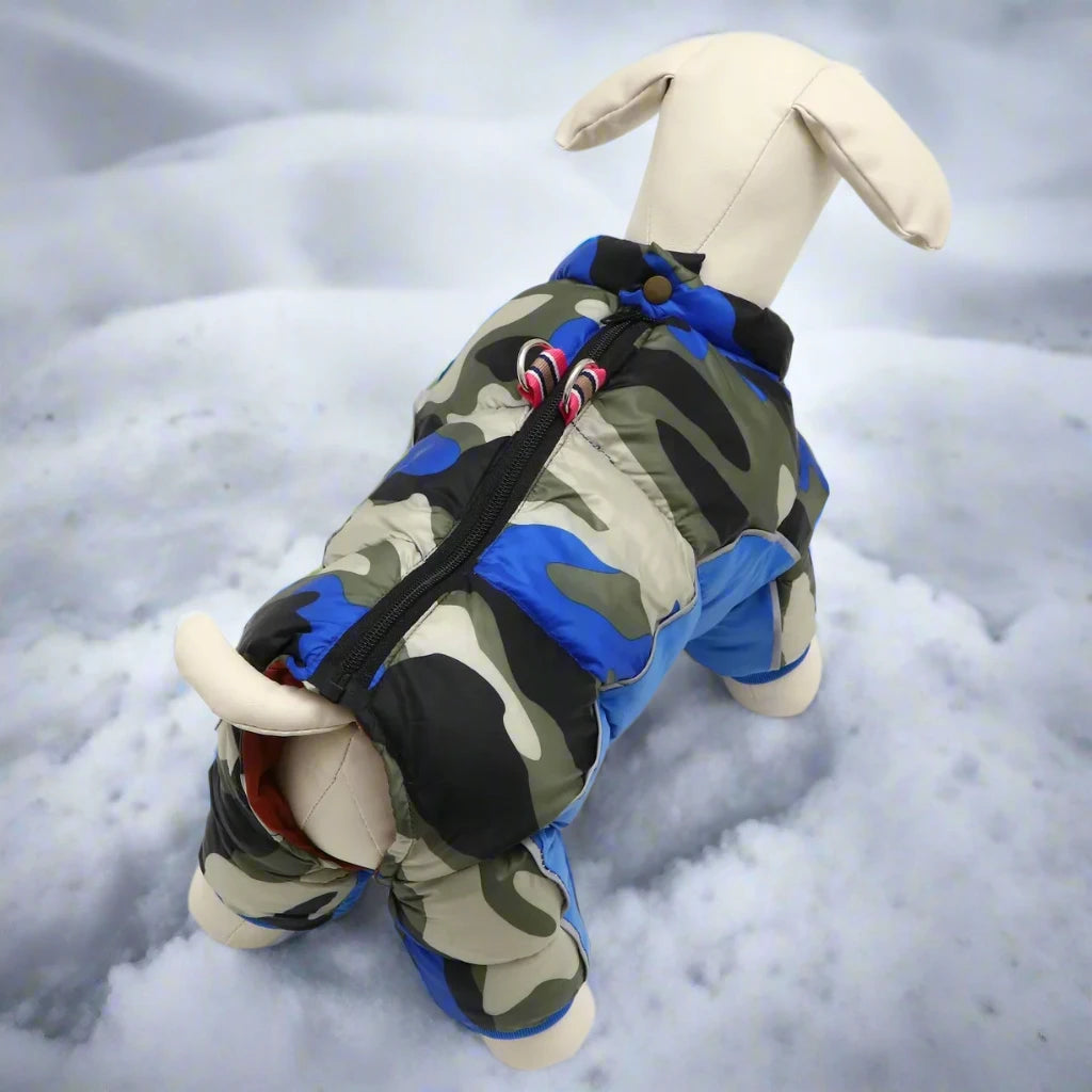 Doudoune pour Chien - WinterDogWarmJacket™ - Bleu Marine